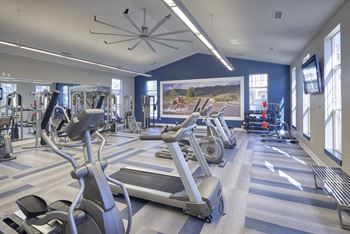 24-Hour fitness center with free weights